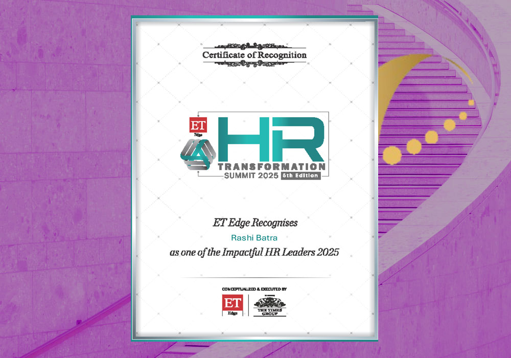 ET Edge Recognises Rashi Batra as one of the Impactful HR Leaders 2025